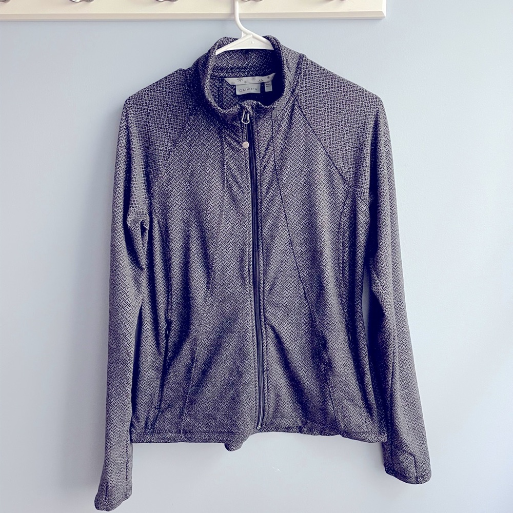 Athleta Activewear Full Zip Jacket w. Thumb Hole L